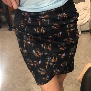 Forever 21 Skirt Navy Wrap Front